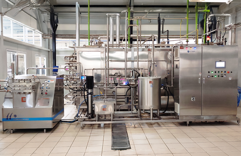 Dairy processing setup overview